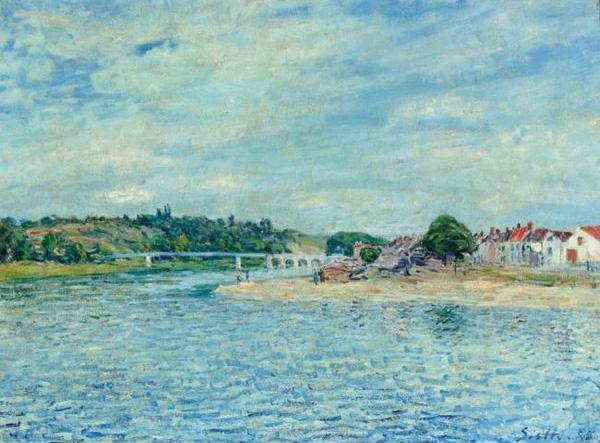 Alfred Sisley La Seine a Saint Mammes oil painting picture
